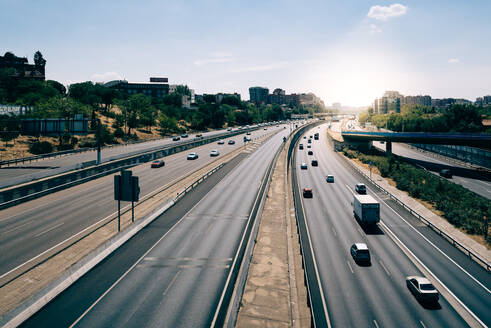 High Angle View Of Traffic On Highway - EYF06365