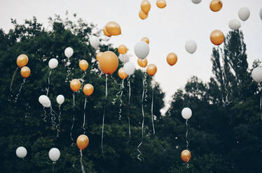 Low Angle View Of Balloons - EYF06382