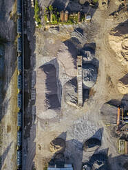 Russia, Tikhvin, Aerial view of asphalt plant - KNTF04688