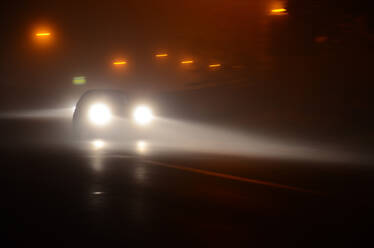 Illuminated Car On Road At Night - EYF06816