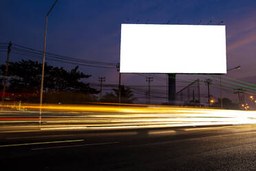 Light Trails On Road At Night - EYF06825