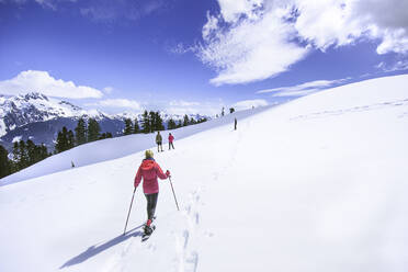 Skifahren auf Schneelandschaft - EYF06937