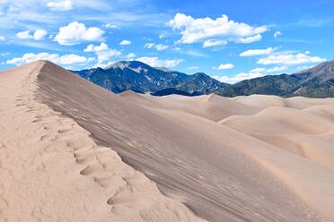 Scenic View Of Great Sand Dunes National Park And Preserve Against Sky - EYF07099