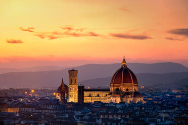 Duomo Santa Maria Del Fiore In City During Sunset - EYF07162