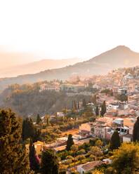 High Angle View Of Townscape Against Sky - EYF07187