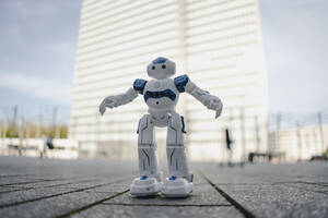 Mini robot on a square in the city - JOSEF00867