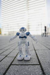 Mini robot on a square in the city - JOSEF00868