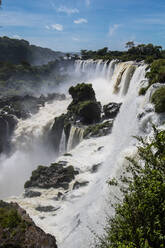 Scenic view of the Iguacu waterfalls in Argentina - CAVF85673