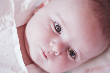 Close-up of baby girl's face - EBBF00187
