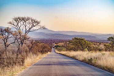 Empty Country Road Along Landscape - EYF07194