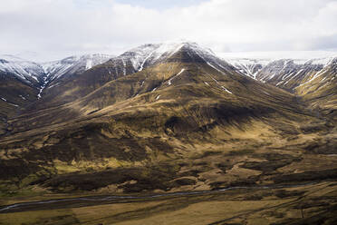 Aerial view of mountains and valley southern Iceland - CAVF85776