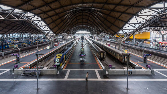 High Angle View Of Railroad Station - EYF08480