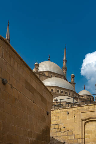 Ägypten, Kairo, Moschee von Mohamed Ali Pasha in der Zitadelle von Saladin, lizenzfreies Stockfoto