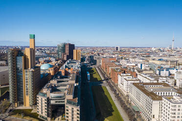 Germany, Berlin, Aerial view of Mitte district - TAMF02382