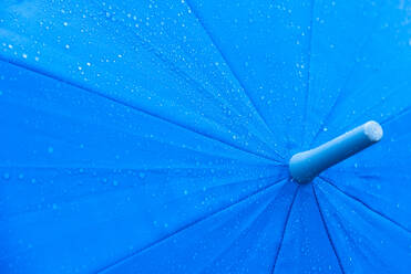 Full Frame Shot von Wet Blue Umbrella - EYF09344