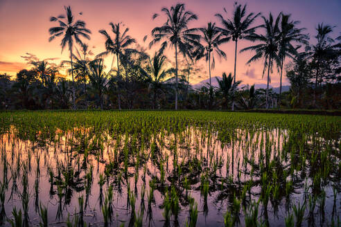 Scenic View Of Lake Against Sky At Sunset - EYF09349