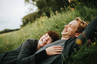 Happy Couple In Park - EYF09548