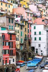 Riomaggiore, Cinque Terre, UNESCO-Weltkulturerbe, Provinz La Spezia, Ligurien, Italien, Europa - RHPLF15445