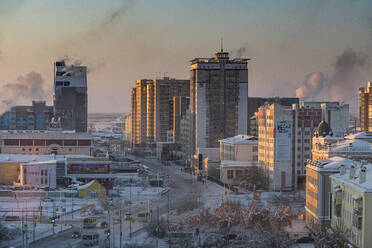 View over Yakutsk, Sakha Republic (Yakutia), Russia, Eurasia - RHPLF15702