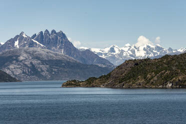 Amalia Fjord and Skua Glacier, Chilean Fjords, Chile, South America - RHPLF15827