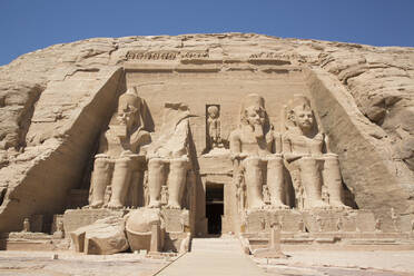 Ramses II Tempel, UNESCO Weltkulturerbe, Abu Simbel, Nubien, Ägypten, Nordafrika, Afrika - RHPLF15856