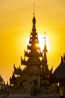 Shwedagon-Pagode bei Sonnenuntergang, Yangon (Rangun), Myanmar (Burma), Asien - RHPLF15961