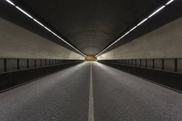 View across an empty Tunel da Ribeira, Porto, Portugal during the Corona virus crisis. - CUF55952