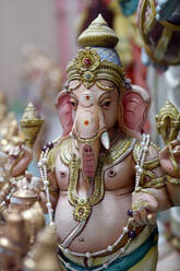 Ganesha (Ganapati) the elephant headed Hindu god, Sri Mahamariamman Hindu Temple, Kuala Lumpur. Malaysia, Southeast Asia, Asia - RHPLF16082