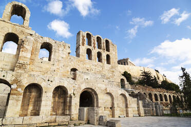 Facade of the Odeon of Herodes Atticus, a 2nd century theatre by the foot of the Acropolis, UNESCO World Heritage Site, Athens, Greece, Europe - RHPLF16115