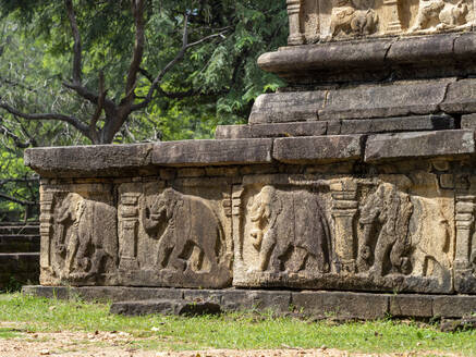 Detail aus der antiken Stadt Polonnaruwa, UNESCO-Weltkulturerbe, Sri Lanka, Asien - RHPLF16159