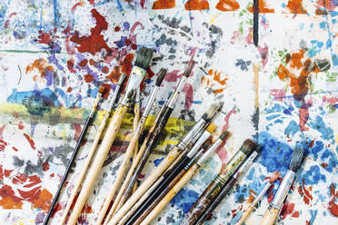 Artists Paintbrushes And Watercolors High-Res Stock Photo - Getty Images