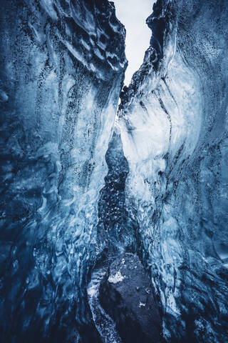 Schönes kristallblaues Eis, lizenzfreies Stockfoto