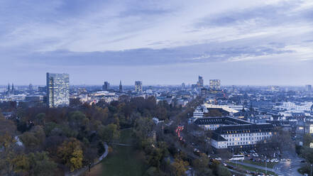 Duesseldorf cityscape and Sternwartpark, North Rhine-Westphalia, Germany - FSIF04869