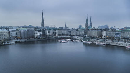 Hamburger Stadtbild und Elbe, Deutschland - FSIF04877