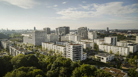 Sunny Munich cityscape and Hirschgarten, Bavaria, Germany - FSIF04902