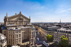 Opernhaus und Eiffelturm in der Skyline von Paris, Frankreich - HSIF00804