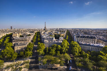 Aerial view of Paris skyline, France - HSIF00805