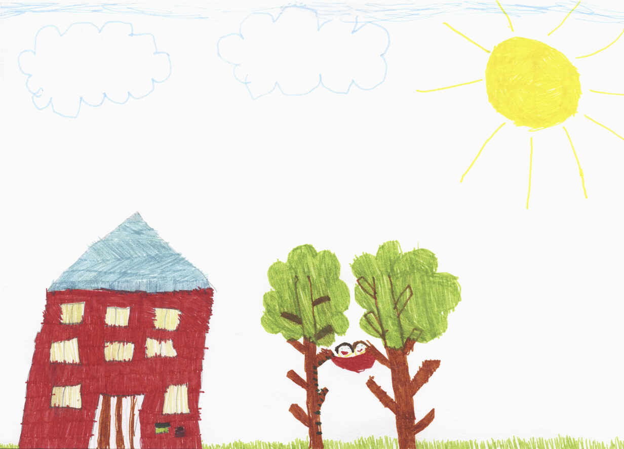 tree house drawing for kids