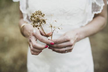 Detalle de manos de novia recién casada - CAVF87405