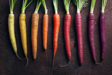 Colorful yellow, orange and purple carrots - ADSF06098