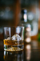 Glass of whiskey on the rocks - ADSF06101