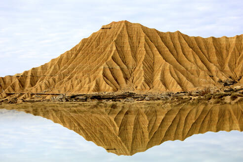 Desierto de Bardenas Reales, Wüste von Bardenas Reales Navarra Spanien Diese besondere Felsformation - CAVF87621