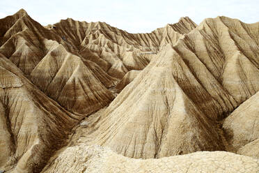 Desierto de Bardenas Reales, Wüste von Bardenas Reales Navarra Spanien Diese besondere Felsformation - CAVF87622