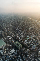 Japan, Tokio, Blick vom Tokyo Skytree in der Abenddämmerung - EHF00643