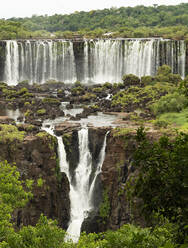 Iguazu Falls, Brazil, looking across to Argentinian falls, UNESCO World Heritage Site, Brazil, South America - RHPLF16473