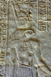 Der Gott Horus, Basrelief, Heiligtum des Horus, Horus-Tempel, Edfu, Ägypten, Nordafrika, Afrika - RHPLF16525