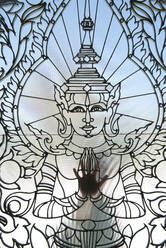 Buddhistisches Motiv aus Schmiedeeisen am Königspalast, Phnom Penh, Kambodscha, Indochina, Südostasien, Asien - RHPLF16670
