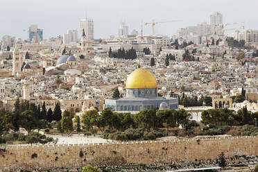 Der Felsendom, ein islamisches Heiligtum, in der Altstadt, UNESCO-Weltkulturerbe, Jerusalem, Israel, Naher Osten - RHPLF16799