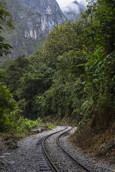 Zuggleise, die nach Aguas Calientes führen, dem Ausgangspunkt für Machu Picchu - CAVF87778