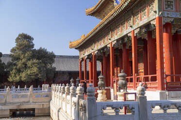 Halle des Imperial College im Konfuzius-Tempel, Peking, China, Asien - RHPLF16978